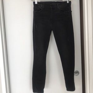 MOTHER Denim high waisted skinny jeans